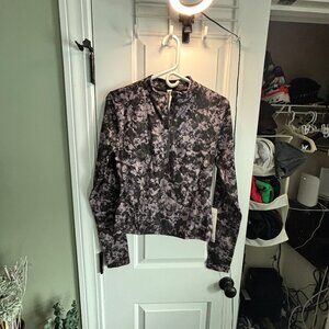 NWT Lululemon Women's Size 10 Luxtreme Running 1/2 Zip - IFEL - Purple/Black